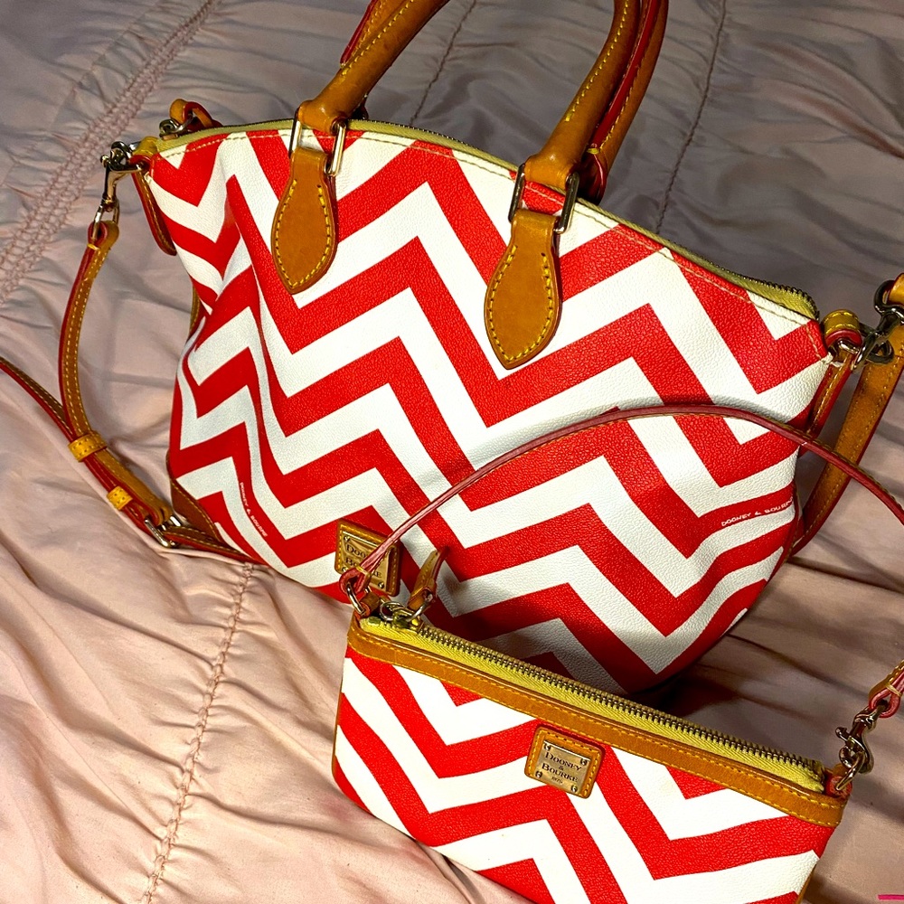 Dooney & Bourke Handbag and Wristlet Set